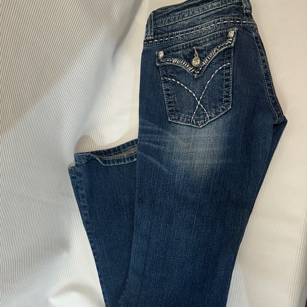Women's Miss Me button pocket blue jeans 29/32
